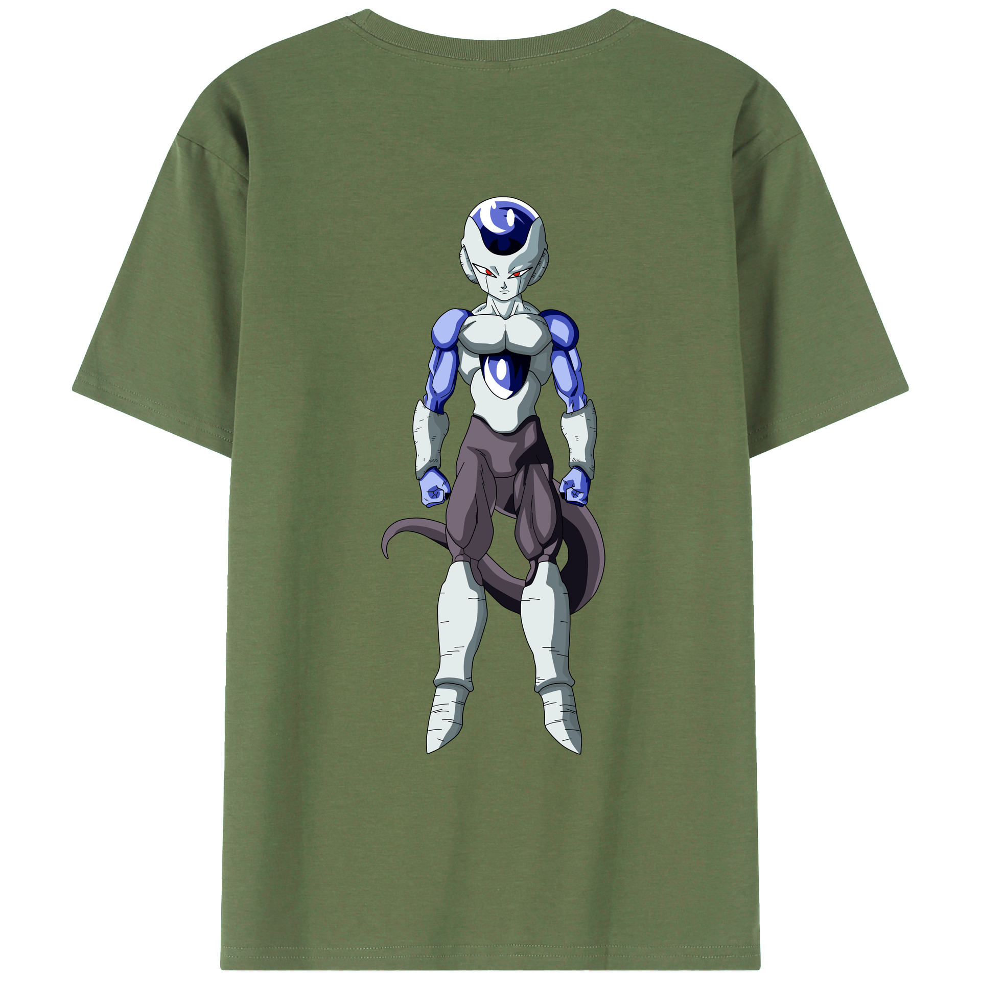 （画像用） ドラゴンボール フリーザ DRAGON BALL Frieza 綿100％ メンズ半袖Tシャツ（バックプリント） 通気性
